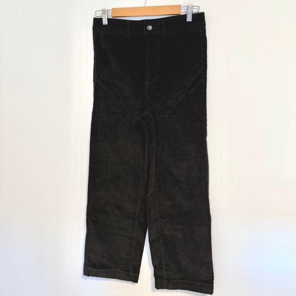 Everlane The Corduroy Wide Leg Pant In Black Size 6 New - Picture 3 of 12